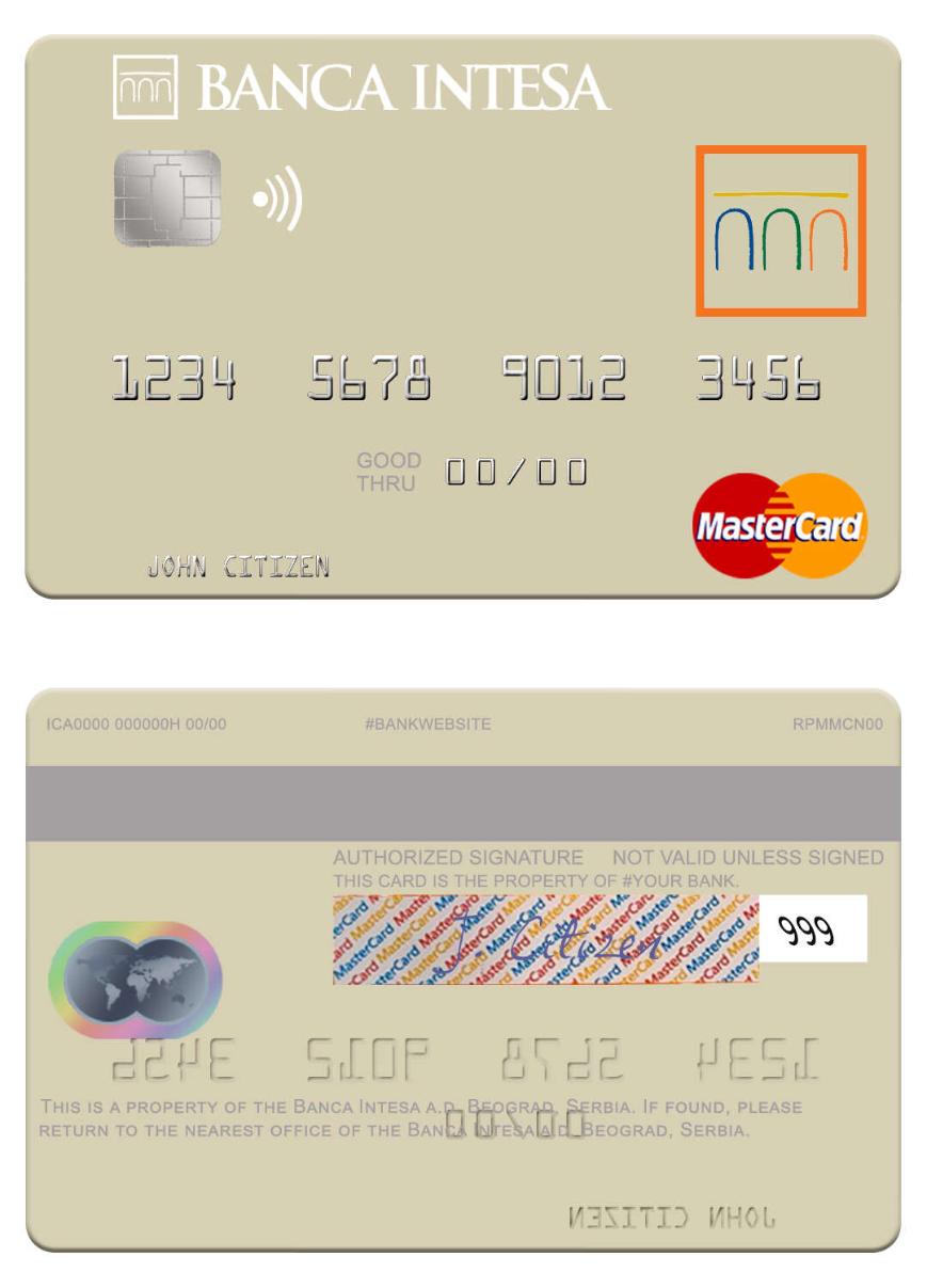 Serbia The Banca Intesa a.d. Beograd mastercard